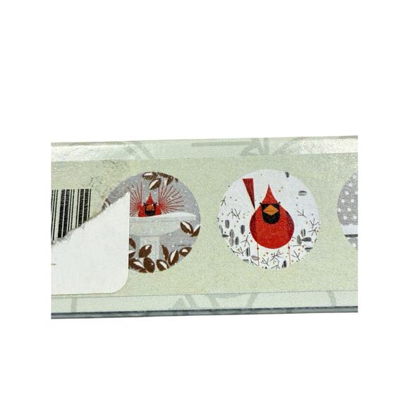 Charley Harper Cardinal Stone Coasters set of 4 with wood stand NEW - Picture 6 of 13